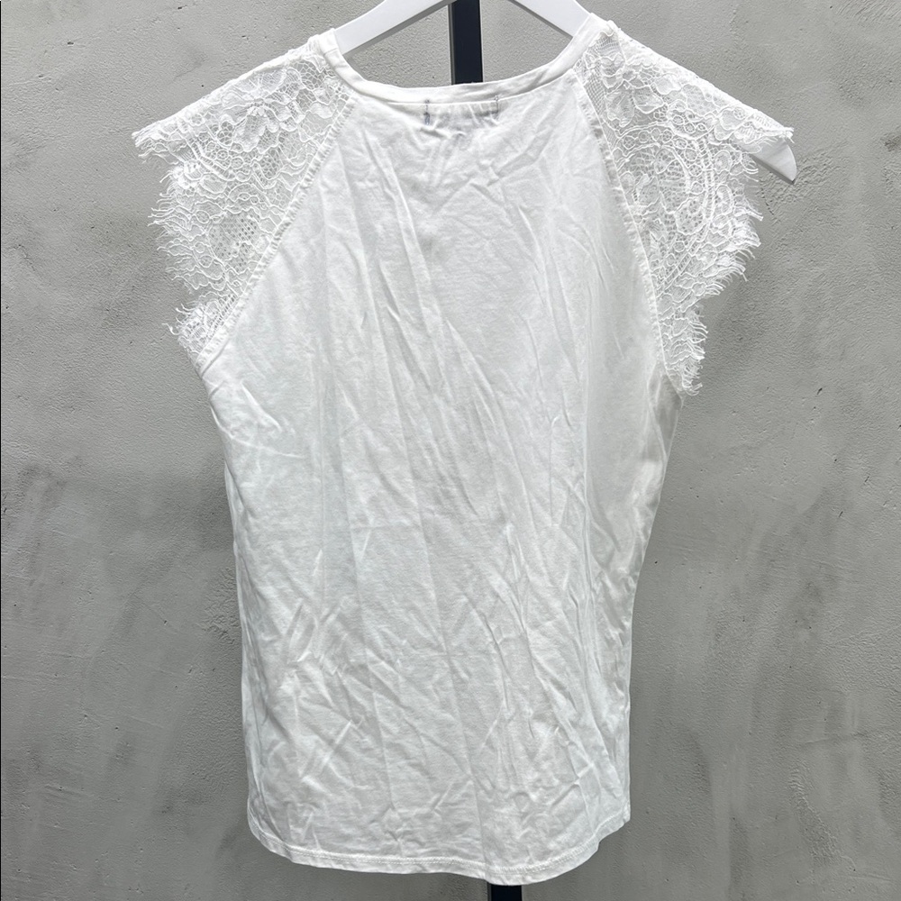 Generation Love White Lace Sleeve Blouse - Picture 3 of 5